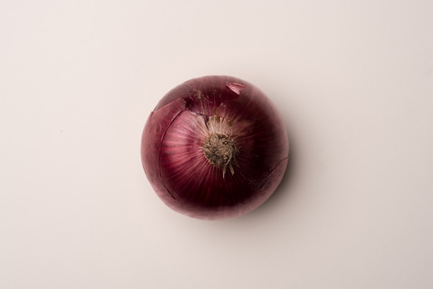 Fresh red onion over