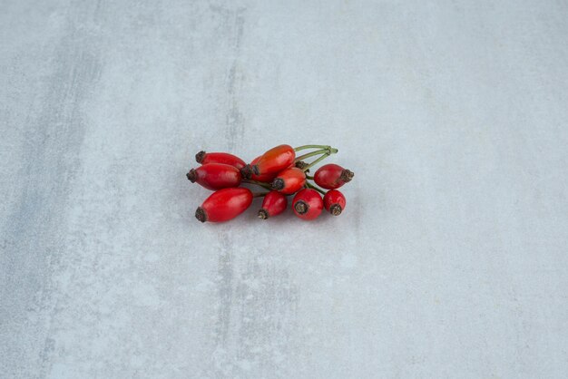 Freshly picked rosehips.