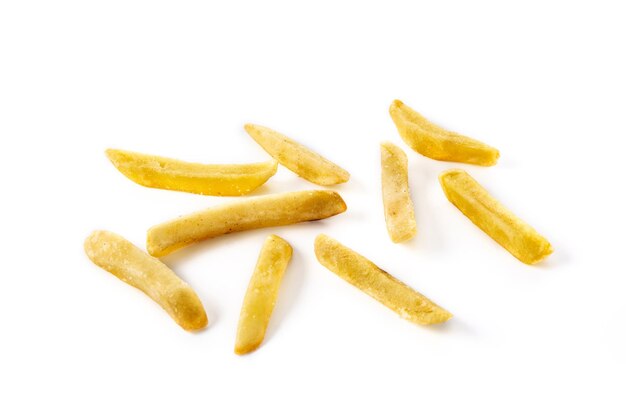 Free photo fried potatoes french fries isolated on white background