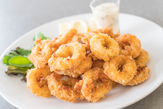 fried squid (calamari rings)