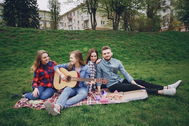 Friends on a picnic