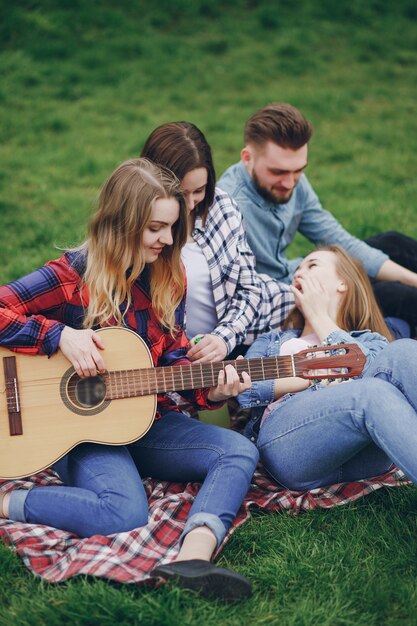 Friends on a picnic