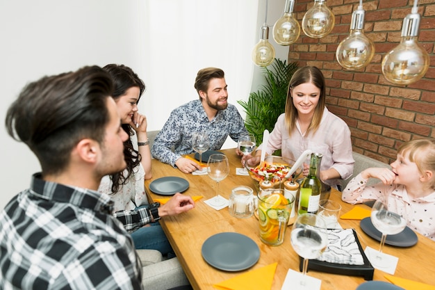 Friends spending great time together