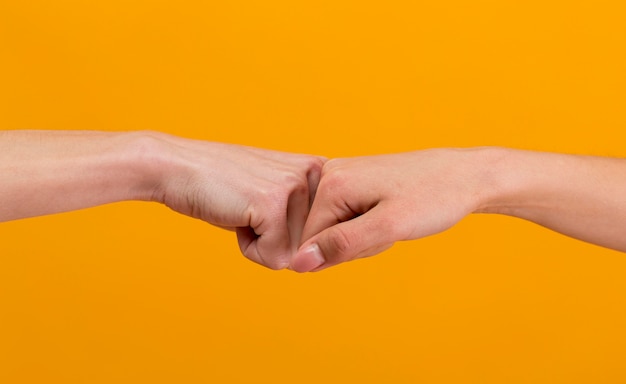 Friendship day hands composition