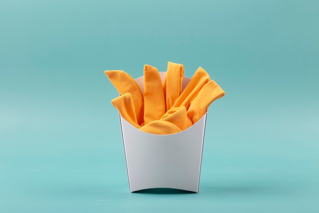 Free Photo fries made out of clothes