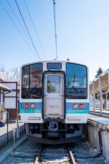 front of Local train in Japan