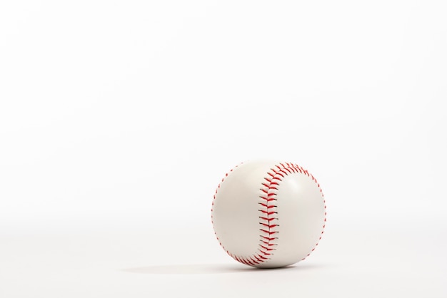 Free photo front view of baseball with copy space