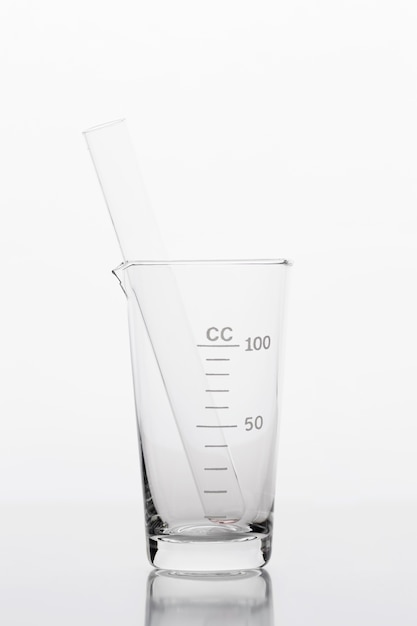 Front view chemical composition in lab