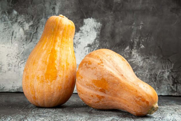 Front view fresh pumpkin ripe fruit on dark-light background