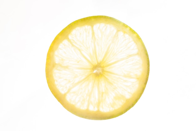 Free Photo front view slice of sour lemon