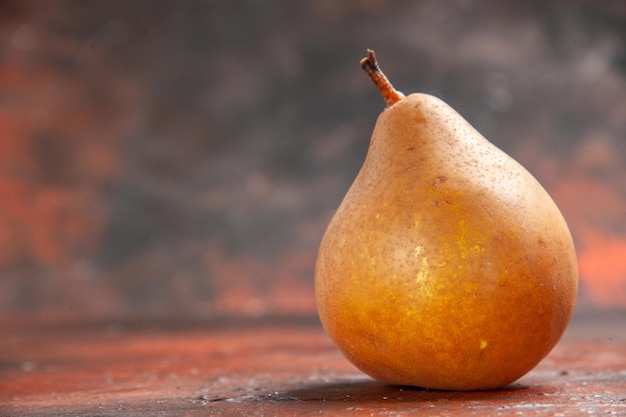 Free Photo front view sweet pear on the dark background