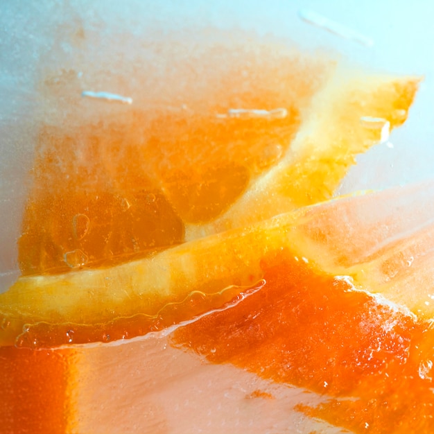 Free Photo frozen grapefruit