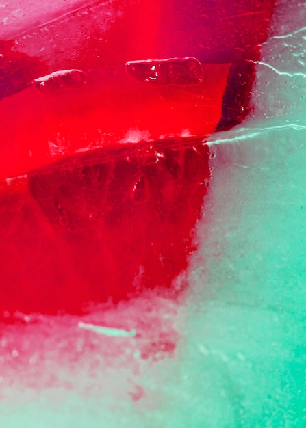 Free photo frozen grapefruit