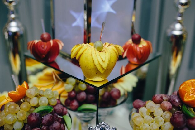 Fruit food decorated with art