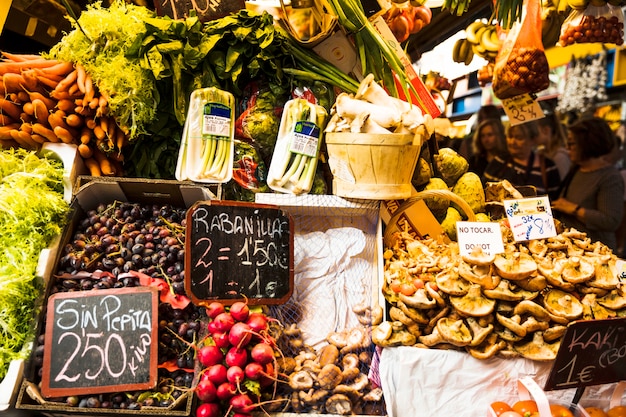 Fruit stand background