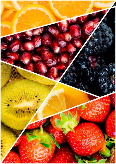 Free photo fruit texture concept composition