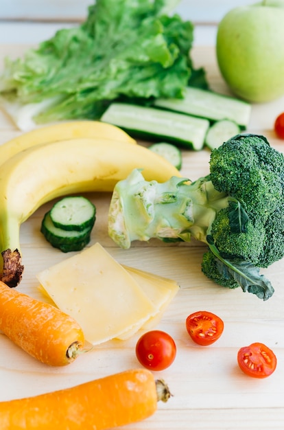 Fruits and vegetables still life