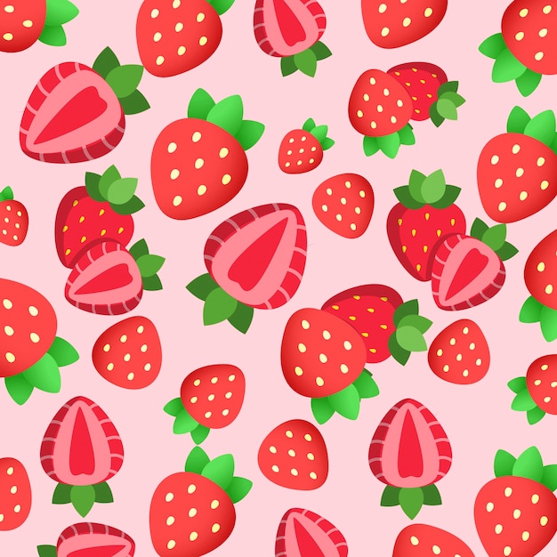 Free photo fruity collage with strawberries