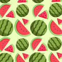 Free photo fruity collage with watermelon