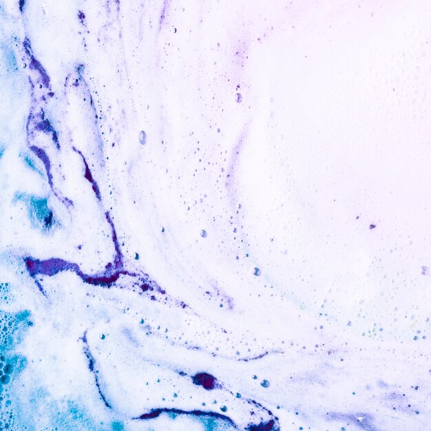 Full frame of bath bomb dissolve in water