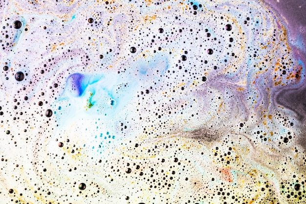 Free photo full frame of blue bath bomb