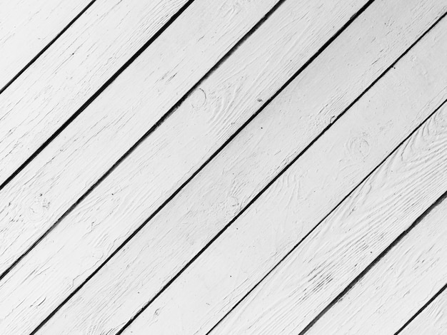 Free photo full frame of painted white wooden plank