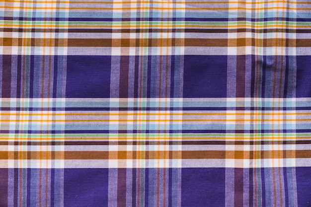 Free photo full frame shot of colorful chequered pattern textile