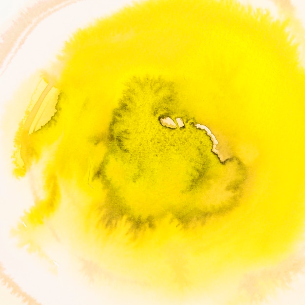 Free photo full frame of yellow watercolor textured background