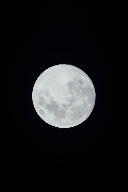 full moon on dark background