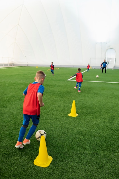 Full shot kids training together