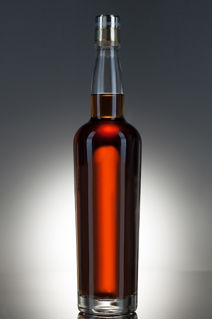 Full whiskey bottle