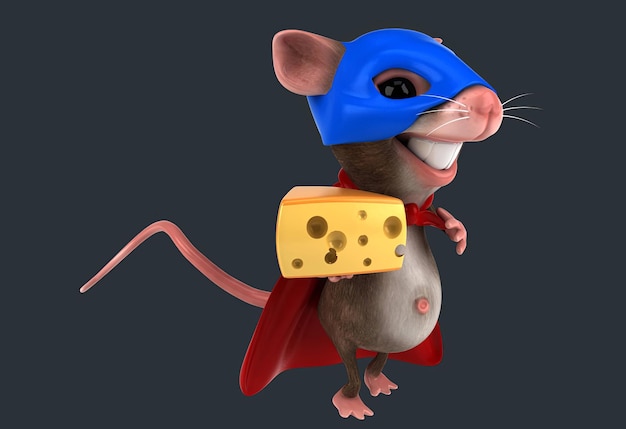 Free Photo fun 3d cartoon mouse