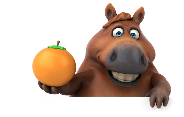 Free Photo fun horse 3d illustration