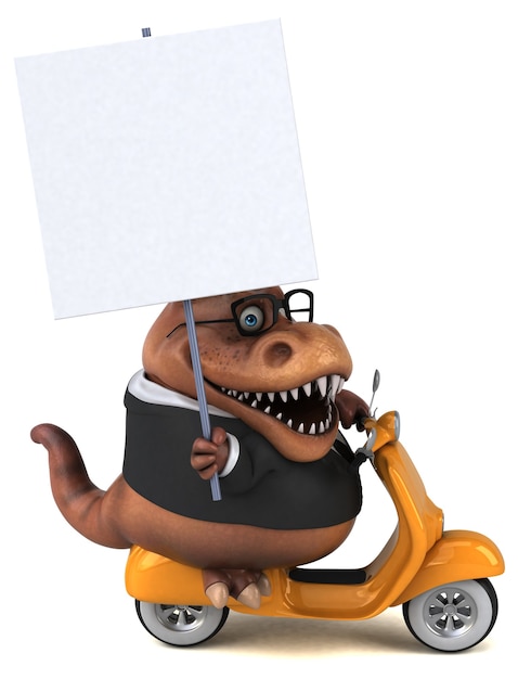 Free photo fun trex 3d illustration