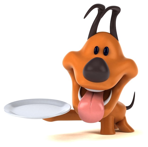 Free Photo funny dog 3d illustration