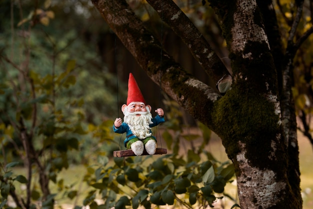 Free Photo funny garden gnome outdoors