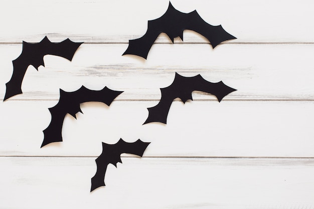 Funny paper bats for Halloween