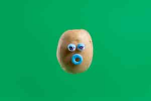 Free photo funny potato with face sticker