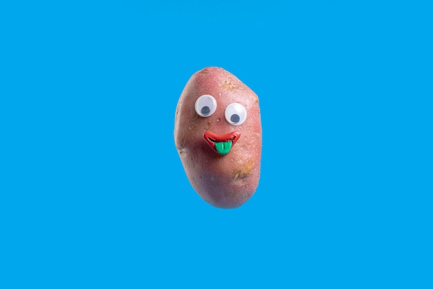 Funny potato with face sticker