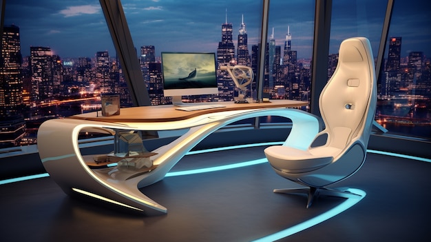 Free photo futuristic business environment