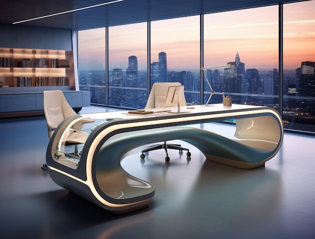 Free photo futuristic business environment