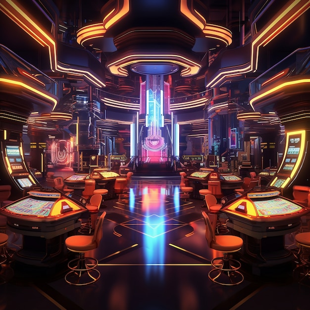 Futuristic casino architecture