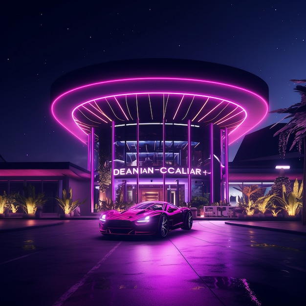 Futuristic casino architecture