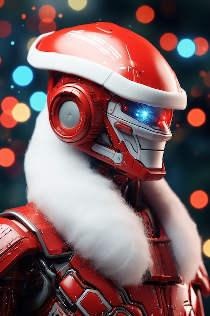 Futuristic  christmas celebration concept