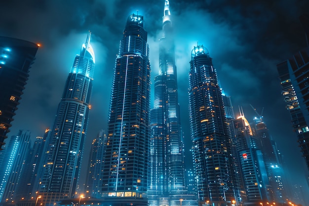 Free Photo futuristic dubai landscape