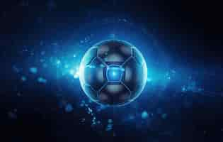 Free photo futuristic football game ball