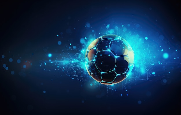 Free photo futuristic football game ball