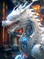 Free photo futuristic representation of dragon creature