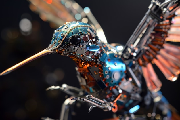 Futuristic robotic hummingbird