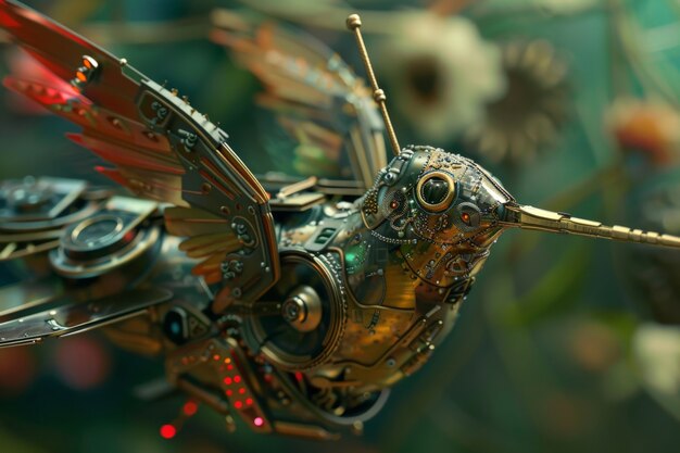 Futuristic robotic hummingbird